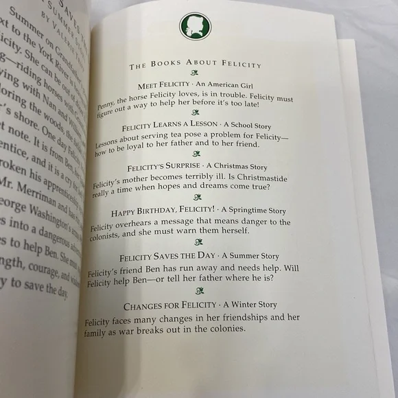 📚The American Girls Collection: Felicity Saves the Day, a Summer Story, Book 5. - Picture 6 of 16